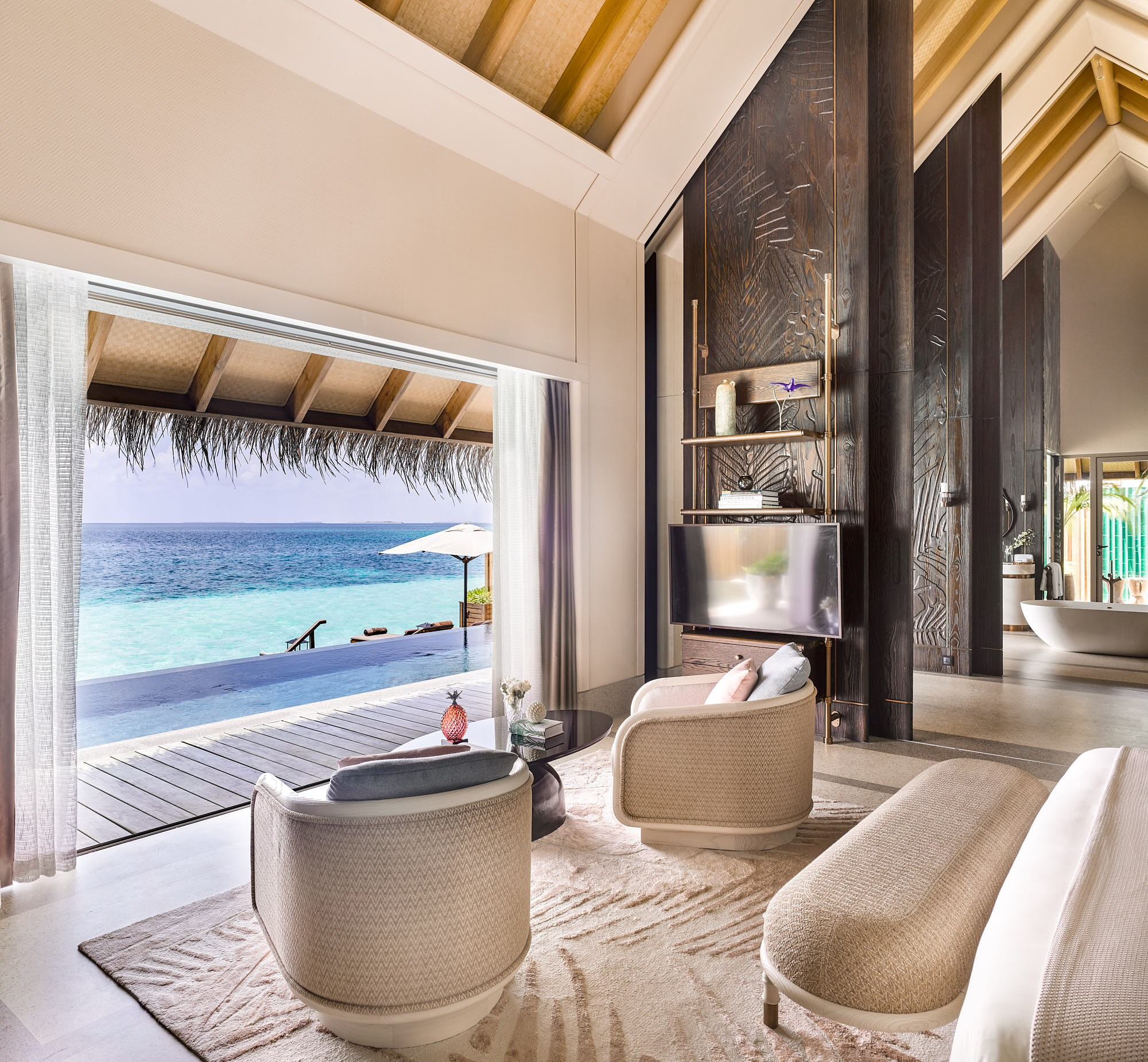 Joali Water Villa with Pool Bedroom